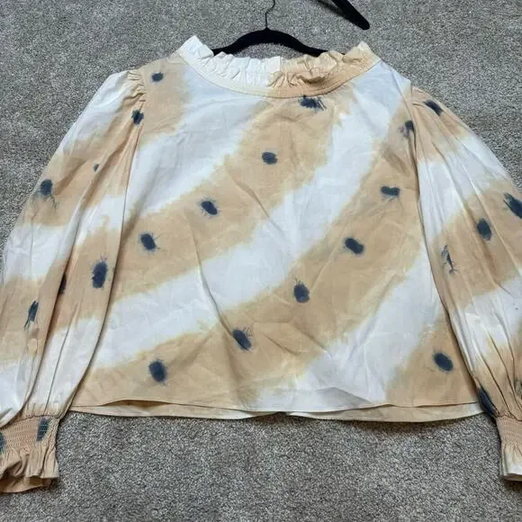 Sea New York Tye Die Print Long Sleeve Button Down Back - Picture 2 of 4